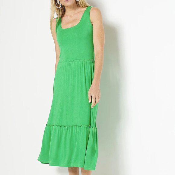 Jason Wu Dresses & Skirts - Jason Wu Bright Green Sleeveless Midi Dress